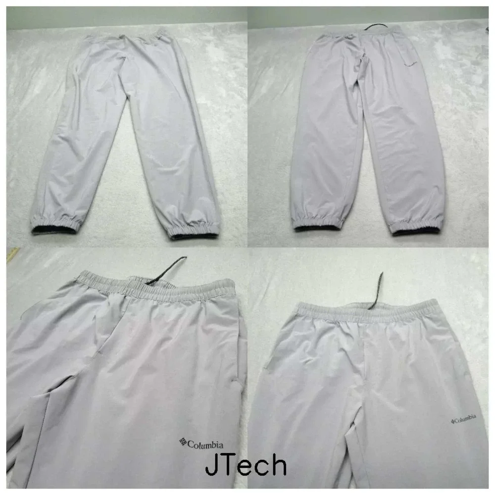 Columbia Hike Joggers Men Large Gray‎ Omni Shield Athleisure Run 32x29 Stretch